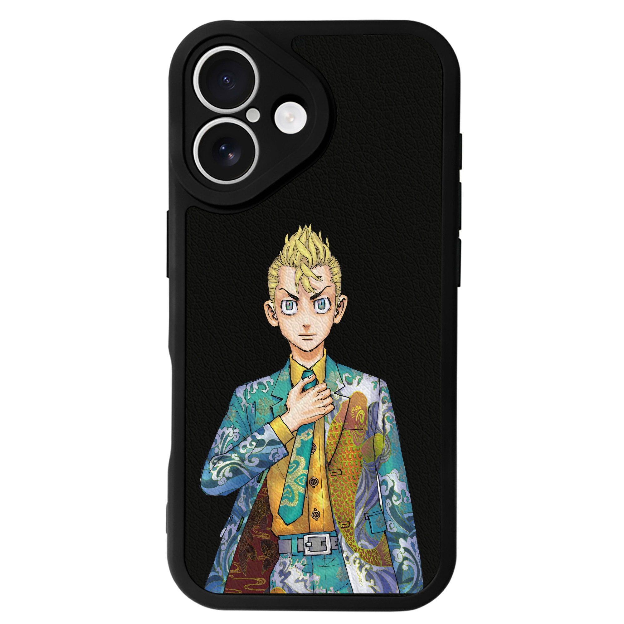 （画像用） 東京リベンジャーズ Tokyo Revengers 【iPhone 16シリーズ対応】シリコンスマホケース（レザー調） 材質：シリコン